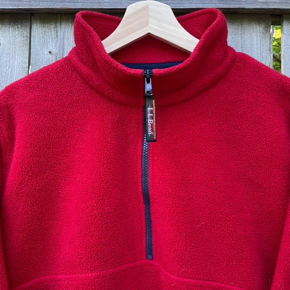 SOLD🔥Vintage LL BEAN Half-Zip Fleece, Size L Reg - Picture 3 of 7